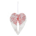 Christmas Tree Decoration Hanging Acrylic Angel Wings Ornament X 1 24cm Red