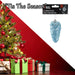 Christmas Tree Decoration Hanging Acrylic Angel Wings X 1 22. 2cm Ice Blue