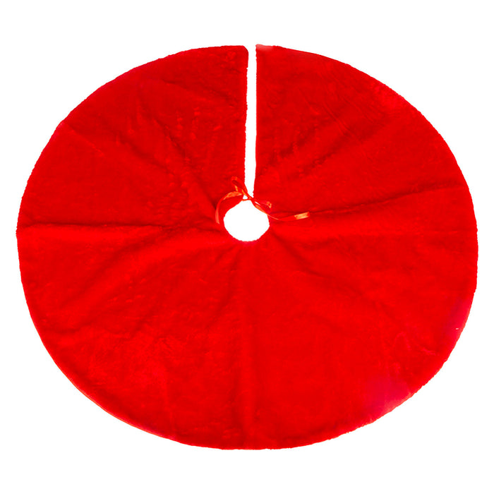 Christmas Tree Skirt Christmas Decoration X  90cm Red