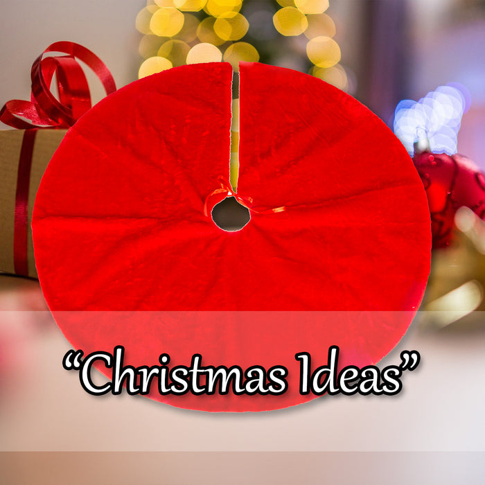 Christmas Tree Skirt Christmas Decoration X 90cm Red
