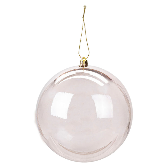 Christmas Bauble Decoration Hanging Tree Ornament X 1 12cm Rose Gold