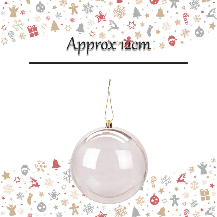 Christmas Bauble Decoration Hanging Tree Ornament X 1 12cm Rose Gold