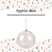 Christmas Bauble Decoration Hanging Tree Ornament X 1 12cm Rose Gold