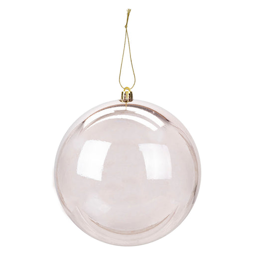 Christmas Bauble Decoration Hanging Tree Ornament X 1 14cm Rose Gold