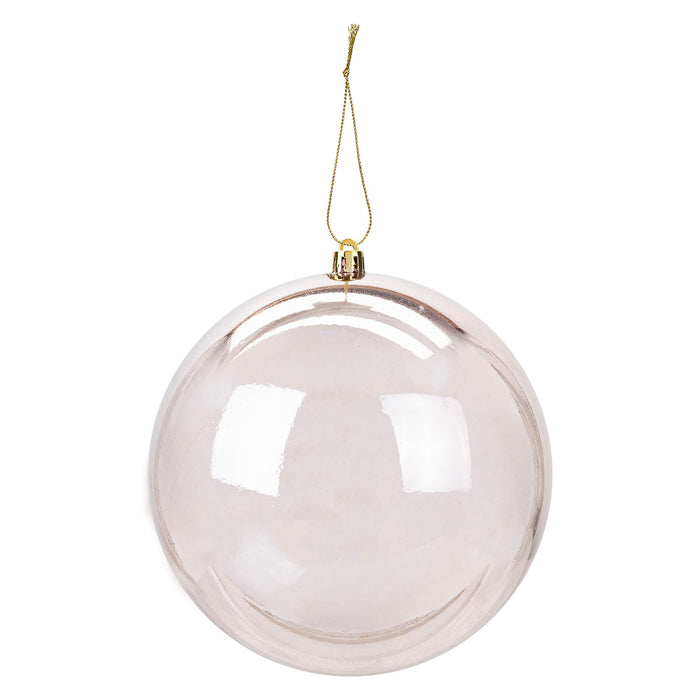 Christmas Bauble Decoration Hanging Tree Ornament X 1 14cm Rose Gold