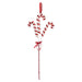 Christmas Decoration Candy Cane Spray X 1 63cm Red, White