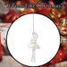 Christmas Tree Decoration Iridescent Acrylic Ballerina X 1 16cm Iridescent