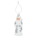 Christmas Tree Decoration Silver Standing Santa X 1 13.5cm Standing Santa