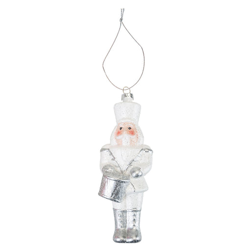 Christmas Tree Decoration Silver Standing Soldier X 1 17cm Standing Soldier