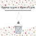 Christmas Tree Decoration Glitter Lantern Ornament