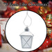Christmas Tree Decoration Glitter Lantern Ornament X 1 12. 5x7. 5x7. 5cm Lantern