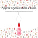 Christmas Tree Decoration Lipstick Ornament X 1 11. 5x2. 6x2. 6cm