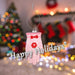 Christmas Tree Decoration Glitter Glove Ornament X 1 12. 5x6x2. 5cm