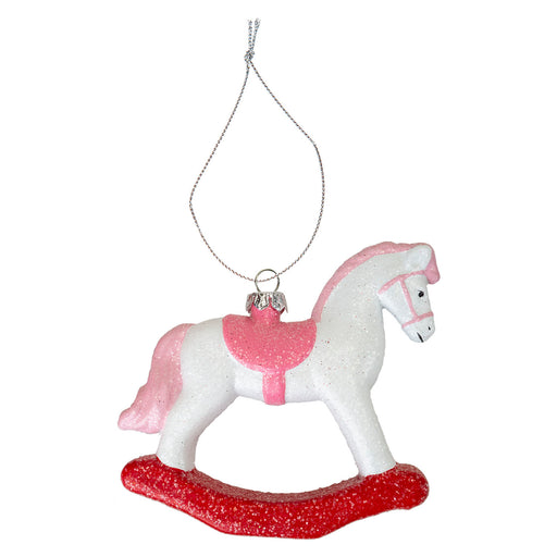 Christmas Tree Decoration Rocking Horse X 1 10x10.5x2.2cm Rocking Horse