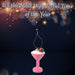 Christmas Tree Decoration Glitter Cocktail Ornament 11x6. 5x6.