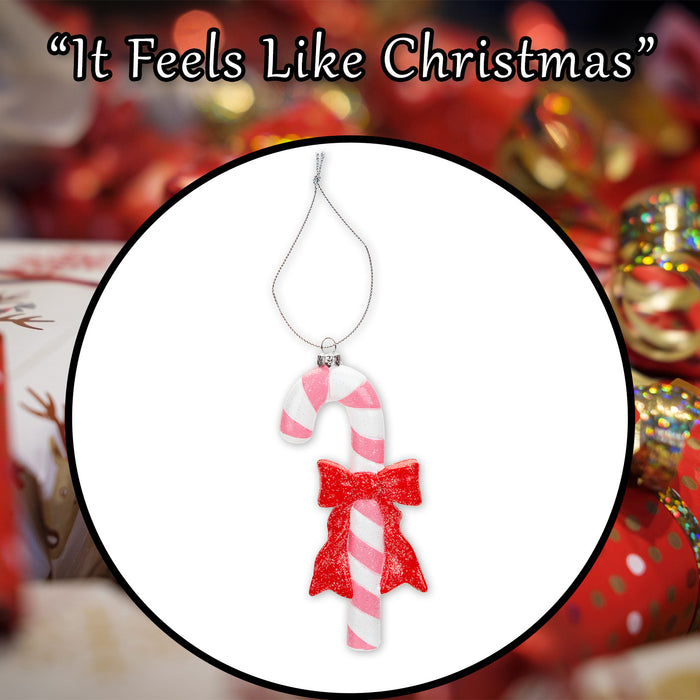 Christmas Tree Decoration Hanging Candy Cane Ornament X 1 18x8x2. 5cm Candy Cane