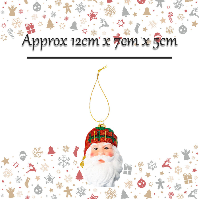 Christmas Tree Decoration Ornament X 1 12cm x 7cm x 5cm Santa