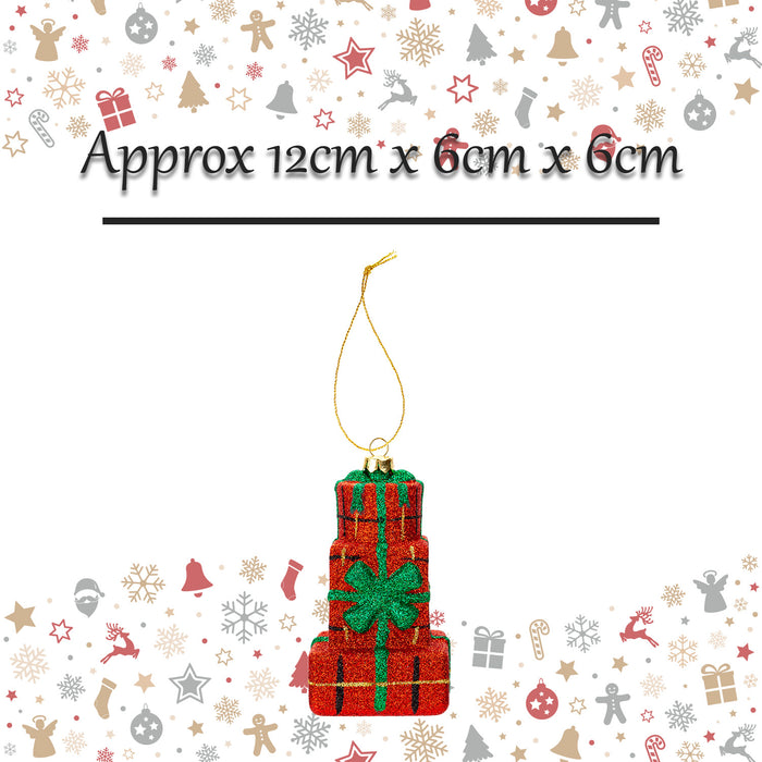 Christmas Decoration Xmas Presnt Stack X 1 12cm x 6cm x 6cm Xmas Stack