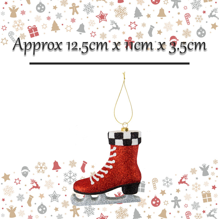 Christmas Decoration Xmas Skate X 1 12.5cm x 11cm x 3.5cm Xmas Skate