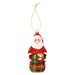 Christmas Tree Decoration Glitter Santa With Sack X 1 14x6x6cm Santa With Sack