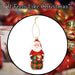 Christmas Tree Decoration Glitter Santa With Sack X 1 14x6x6cm Santa With Sack