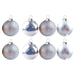 Christmas Bauble Decoration Hanging Tree Ornament X 8 5cm Silver