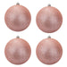 Christmas Bauble Decoration Hanging Tree Ornament X 4 7cm Rose Gold