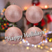 Christmas Bauble Decoration Hanging Tree Ornament X 4 7cm Rose Gold