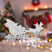 Christmas Tree Decoration Hanging Reindeer Sleigh Silver