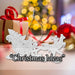 Christmas Tree Decoration Hanging Reindeer Sleigh Silver