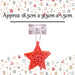 Christmas Tree Decoration Hanging Glitter Star Ornament X 6 18.5x9.5x1.5cm Red