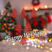Christmas Tree Decoration Hanging Glitter Trees 6 Red