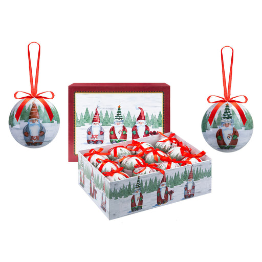 Christmas Bauble Decoration Hanging Tree 12 piece 7. Set Santa
