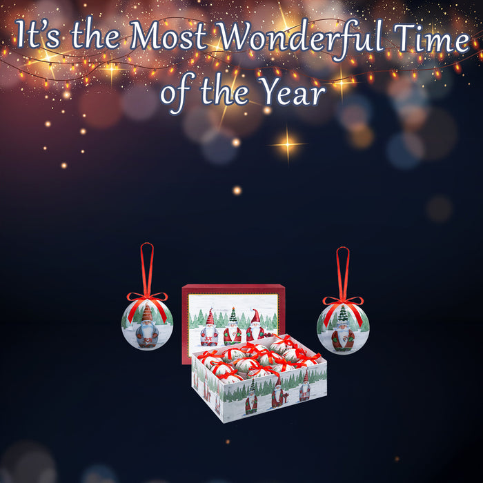 Christmas Bauble Decoration Hanging Tree 12 piece 7. Set Santa