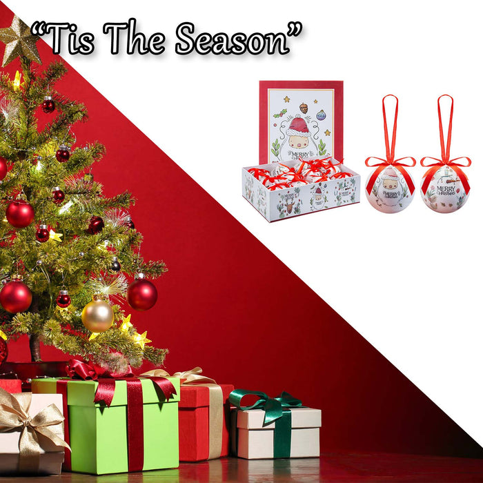 Christmas Bauble Decoration Hanging Tree X 12 12 piece 7. 5cm Bauble Set