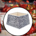 Christmas Tree Skirt Folding Sequin Christmas Decoration X 1 30. 2cm Silver