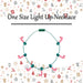 Christmas Necklace Light Up Candy Cane One Size