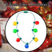 Christmas Necklace Led Light Up Bulb Necklace X 1 One Size Multicoloured