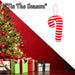 Christmas Tree Decoration Hanging Fabric Candy Cane X 1 12. 5cm Candy Cane