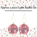 Christmas Bauble Decoration Hanging Tree X 2 2 piece 6.5cm Bauble Set Red