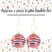 Christmas Bauble Decoration Hanging Tree 2 2 piece 6. Set Red