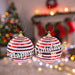 Christmas Bauble Decoration Hanging Tree X 2 2 piece 6.5cm Bauble Set Red