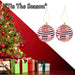 Christmas Bauble Decoration Hanging Tree X 2 2 piece 6. 5cm Bauble Set Red