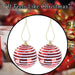 Christmas Bauble Decoration Hanging Tree X 2 2 piece 6. 5cm Bauble Set Red