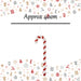 Christmas Tree Decoration Glitter Candy Cane Ornament