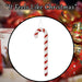 Christmas Tree Decoration Glitter Candy Cane Ornament X 1 40cm Candy Cane 40cm
