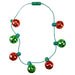 Christmas Light Up Necklace Bauble Decoration One Size Red
