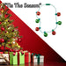 Christmas Light Up Necklace Christmas Bauble Decoration X 1 One Size Red, Green