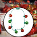 Christmas Light Up Necklace Christmas Bauble Decoration X 1 One Size Red, Green