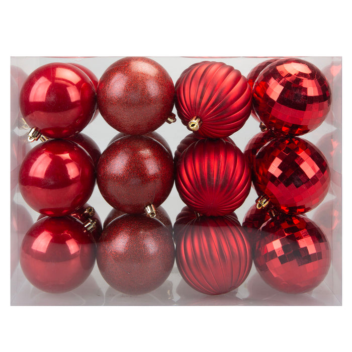 Christmas Bauble Decoration Hanging Tree Ornament X 24 8cm Red